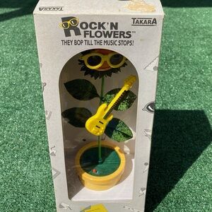 Vintage 1988 Takara Rock N Flowers Animated Dancing Sunflower 12” Works W/ Music